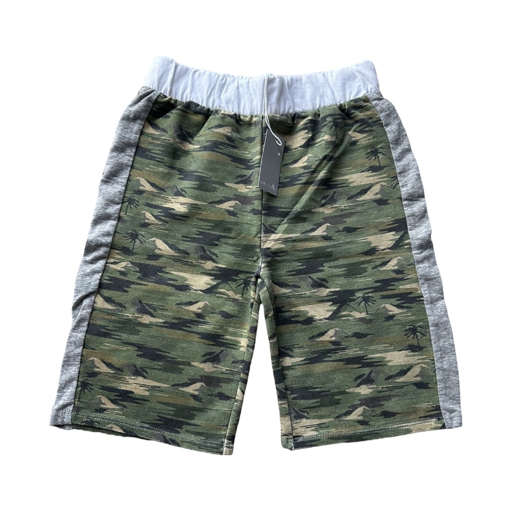 NWT Mike Miette Jungle Cruise, Camo Palm Print Shorts, 10 Years, Green